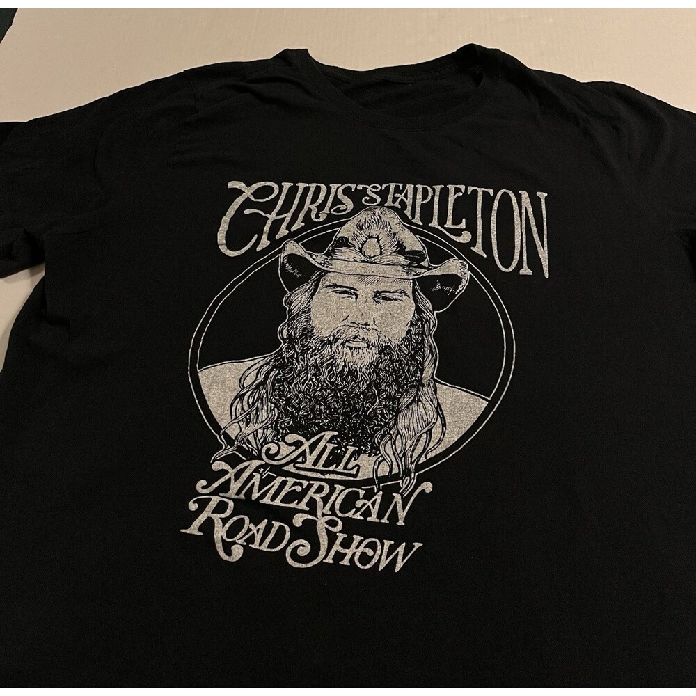 Chris Stapleton 2023 All American Road Show Tour T-Shirt XL Country Music Album